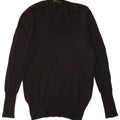 J. Crew Maglione da donna con scollo a V UK 12 Lana merino nera media