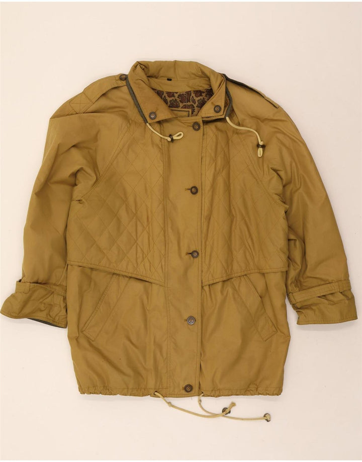 VINTAGE Womens Military Jacket EU 38 Medium Beige Vintage Vintage and Second-Hand Vintage from Messina Hembry 