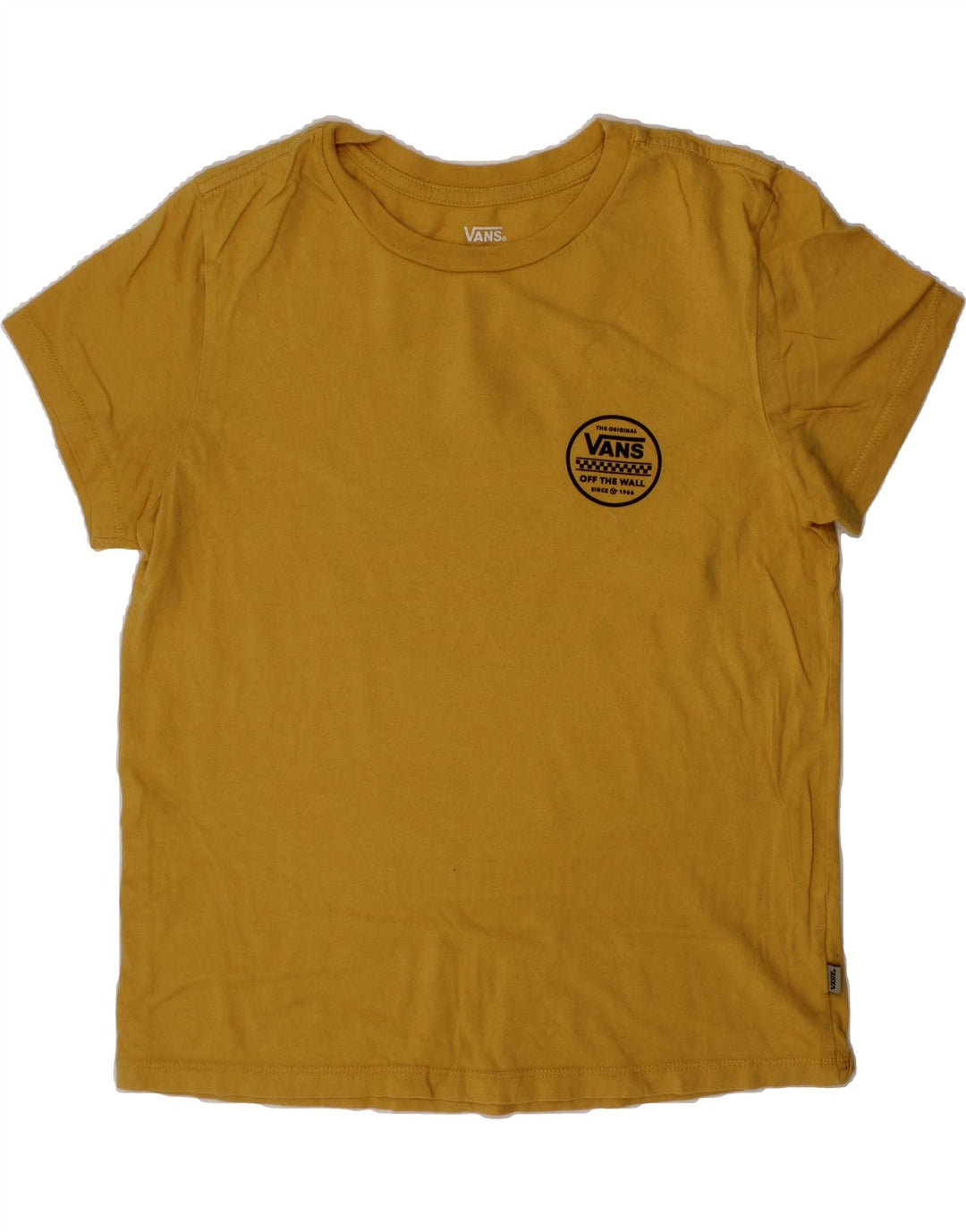 VANS Boys Graphic T-Shirt Top 8-9 Years sMALL Yellow Vintage Vans and Second-Hand Vans from Messina Hembry 