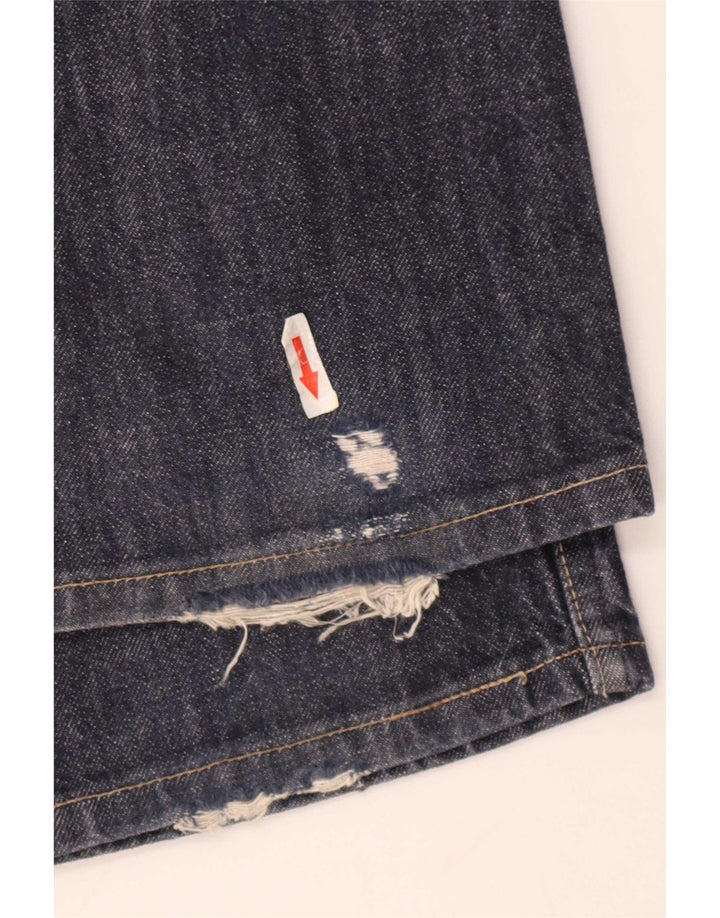 Levi's Uomo 507 Bootcut Jeans W32 L34 Blu Navy Cotone