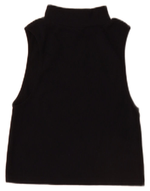 Canotta corta da donna Zara UK 12 media nera