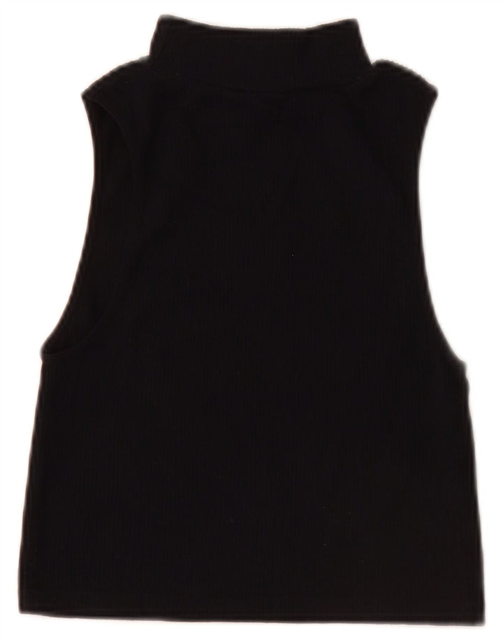 Canotta corta da donna Zara UK 12 media nera