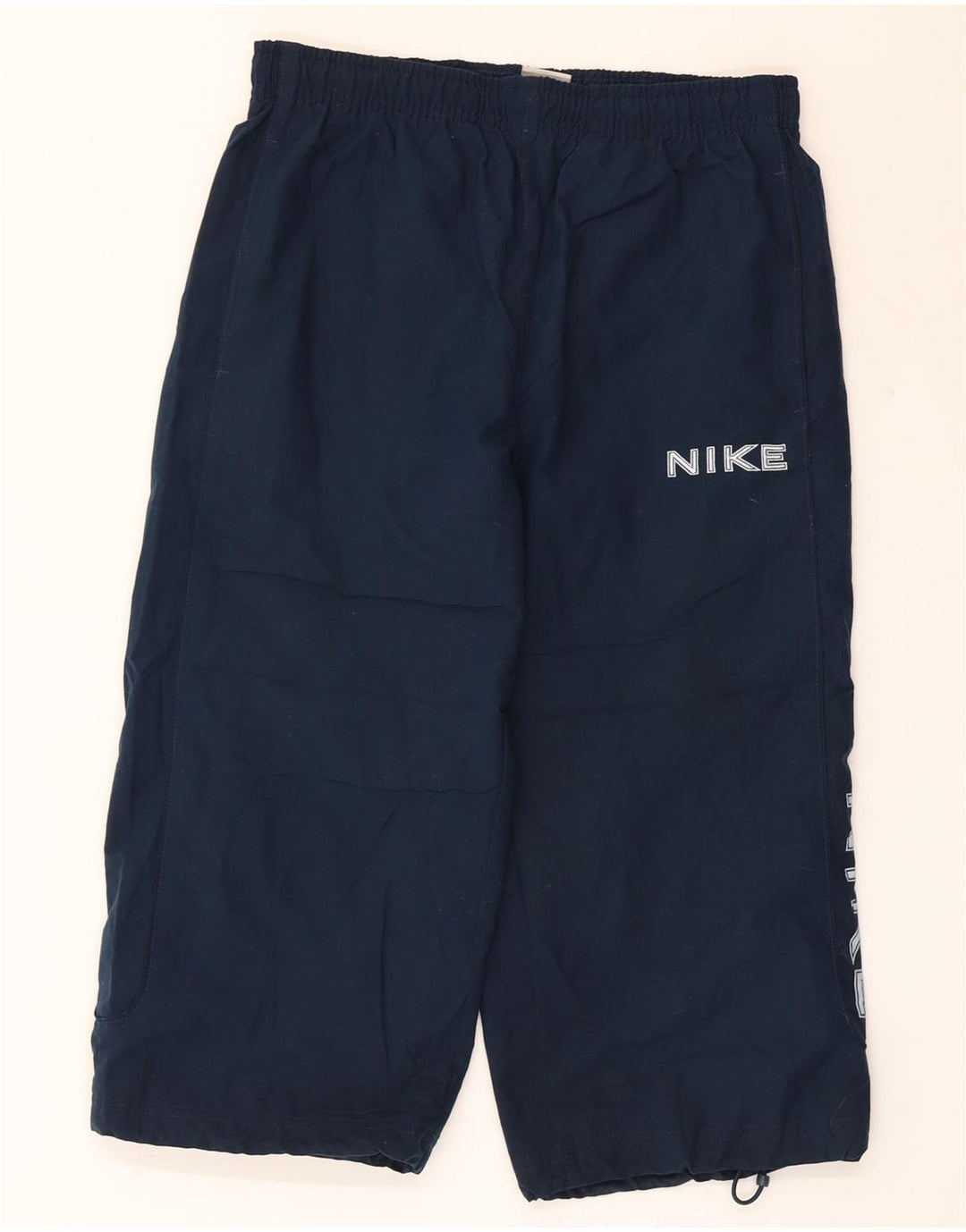 NIKE Pantaloncini sportivi Bermuda grafici da uomo piccoli in poliestere blu navy