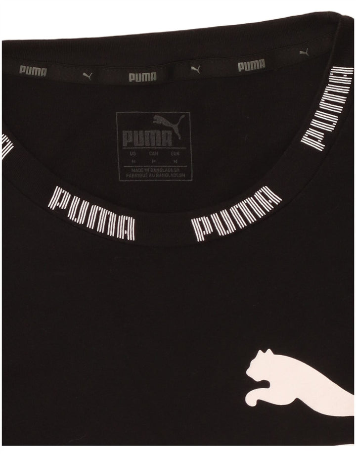 T-shirt grafica PUMA da donna Top UK 14 Medium Nera
