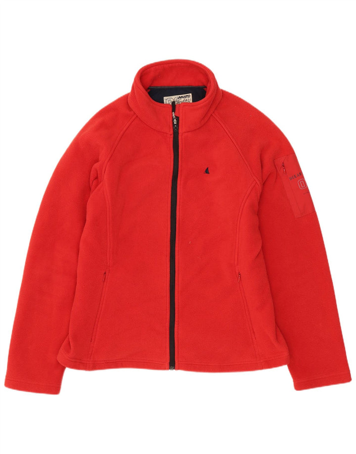 Giacca in pile da donna Musto UK 16 Large Rosso Poliestere