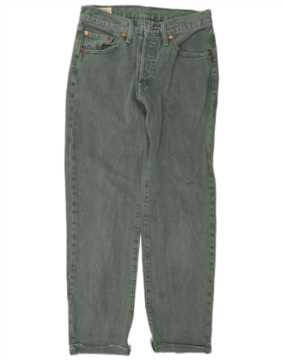 LEVI'S Jeans dritti da donna 501 W27 L28 Cotone verde