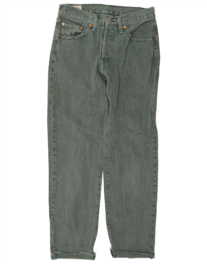LEVI'S Jeans dritti da donna 501 W27 L28 Cotone verde