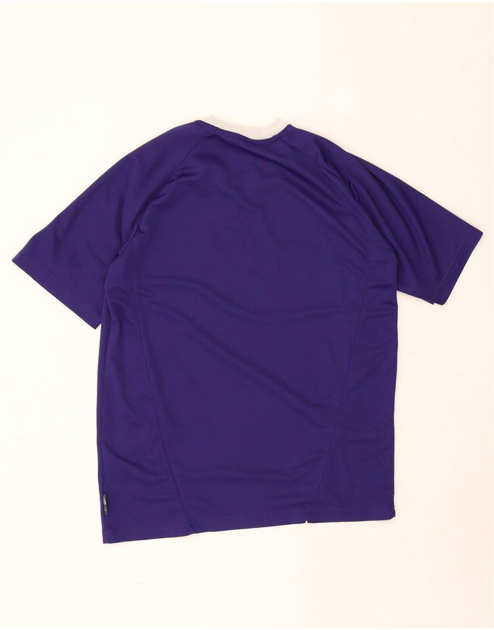 T-shirt da uomo Adidas Top Small viola color block in poliestere