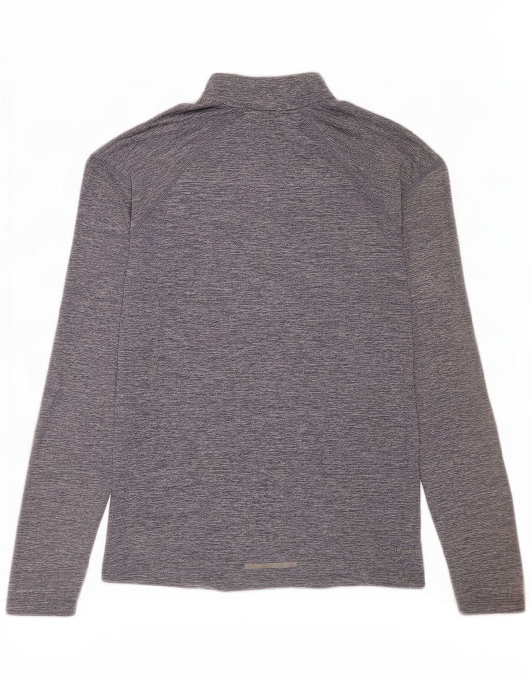 Top della tuta da ginnastica Nike Dri Fit con zip e collo da uomo, piccolo, grigio screziato