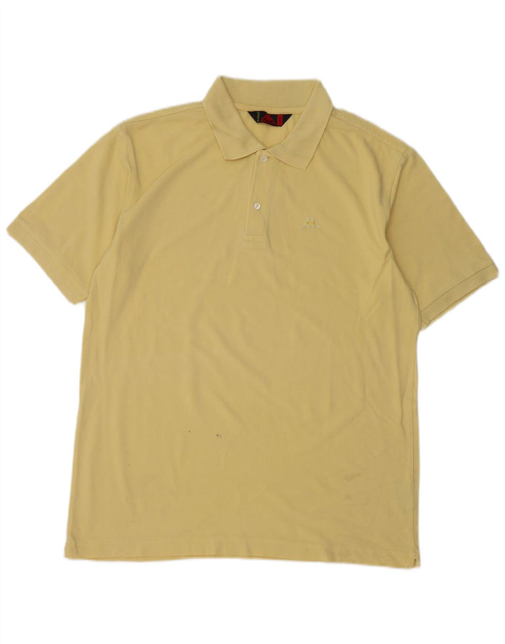 Polo Kappa Uomo Large in Cotone Giallo