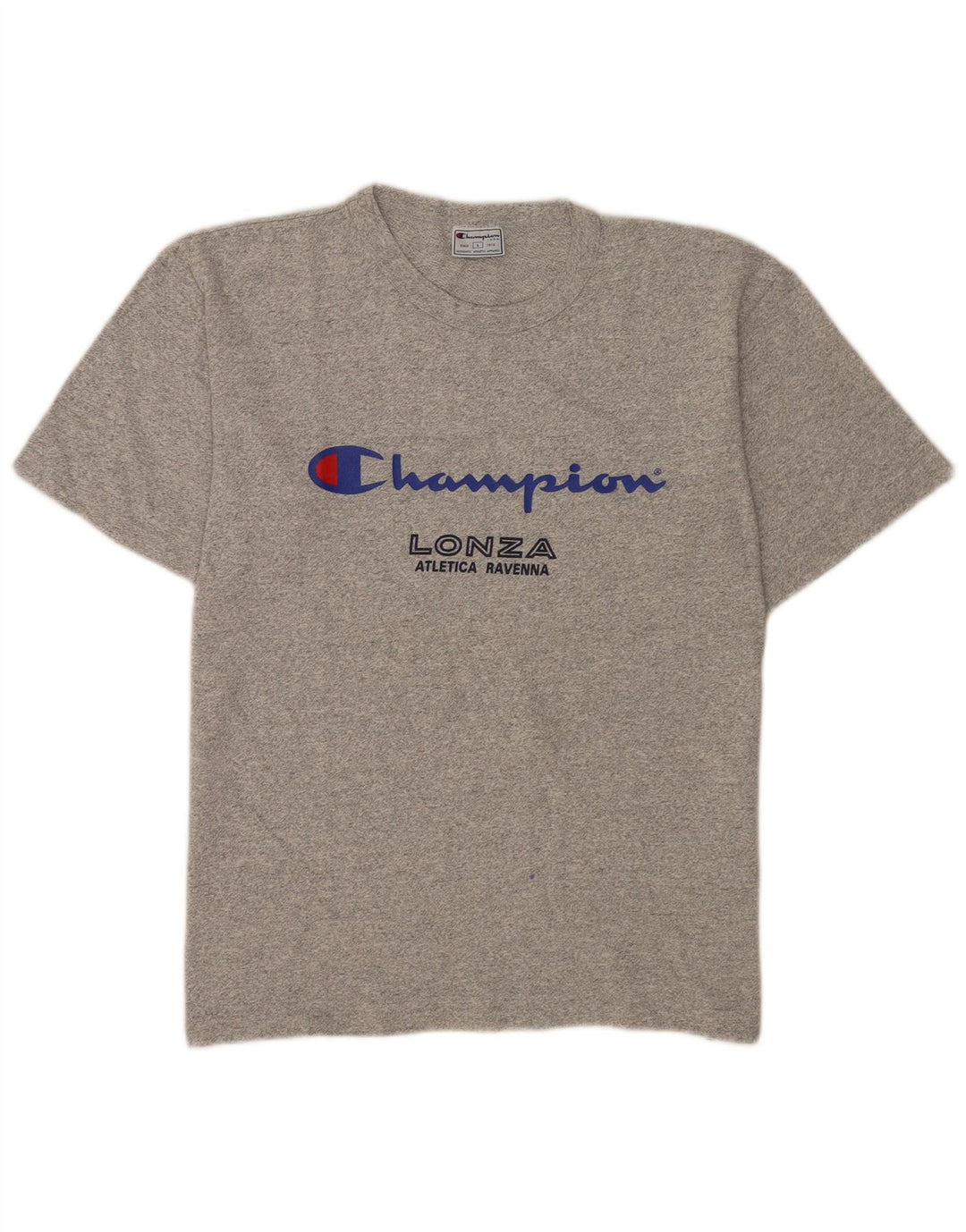 T-shirt grafica da uomo Champion Top grande grigio chiazzato