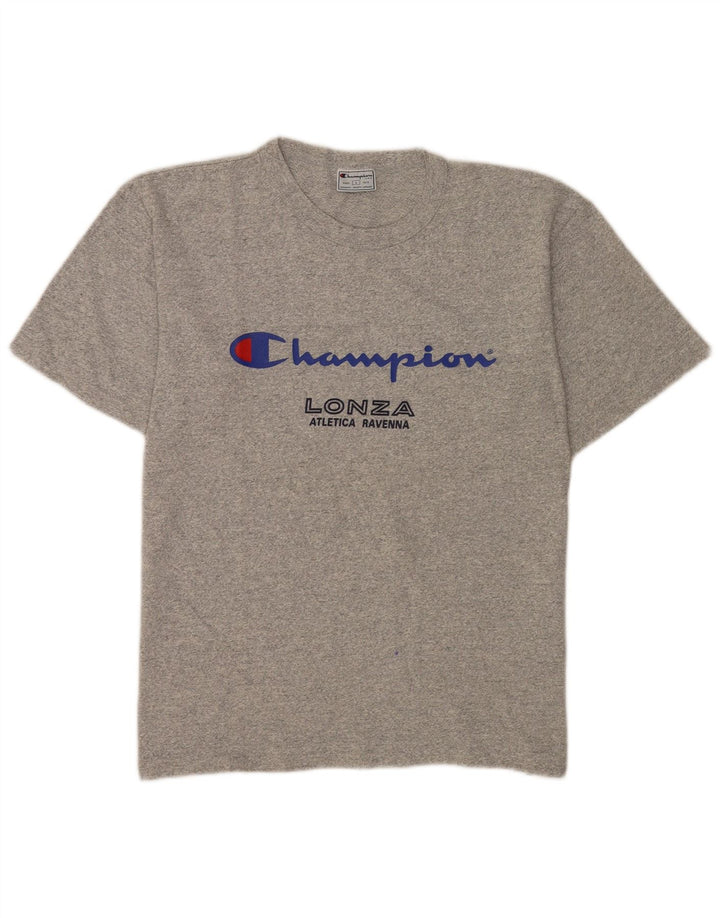 T-shirt grafica da uomo Champion Top grande grigio chiazzato