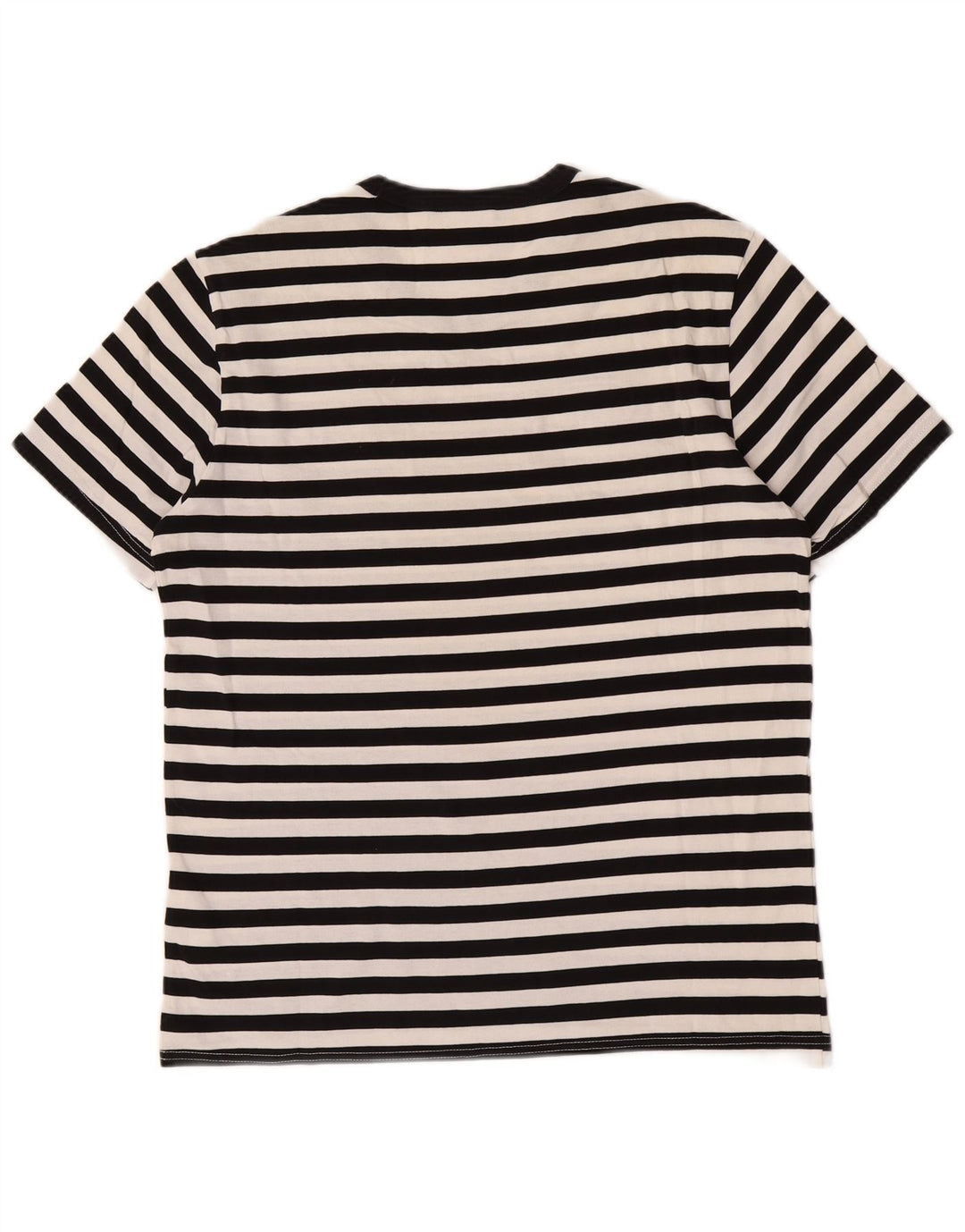 T-shirt grafica da uomo Champion Top in cotone a righe nere medie