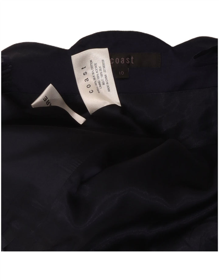 Top corsetto da donna COAST UK 10 piccolo in seta floreale blu navy