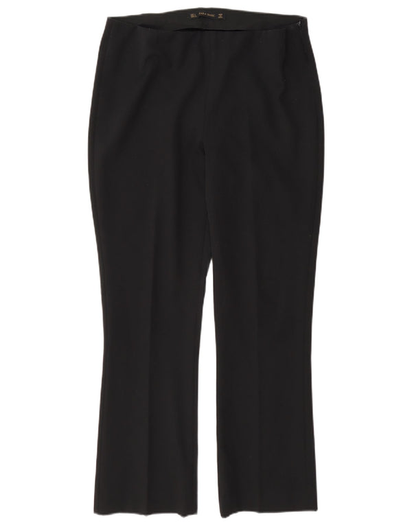 Pantaloni casual regolari Zara da donna grandi W30 L27 neri