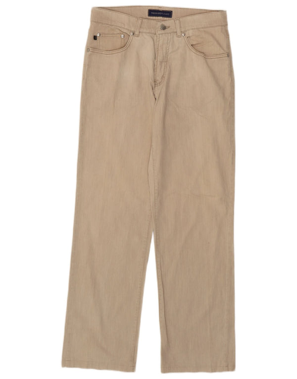Jeans Straight Uomo Trussardi W32 L30 Cotone Beige
