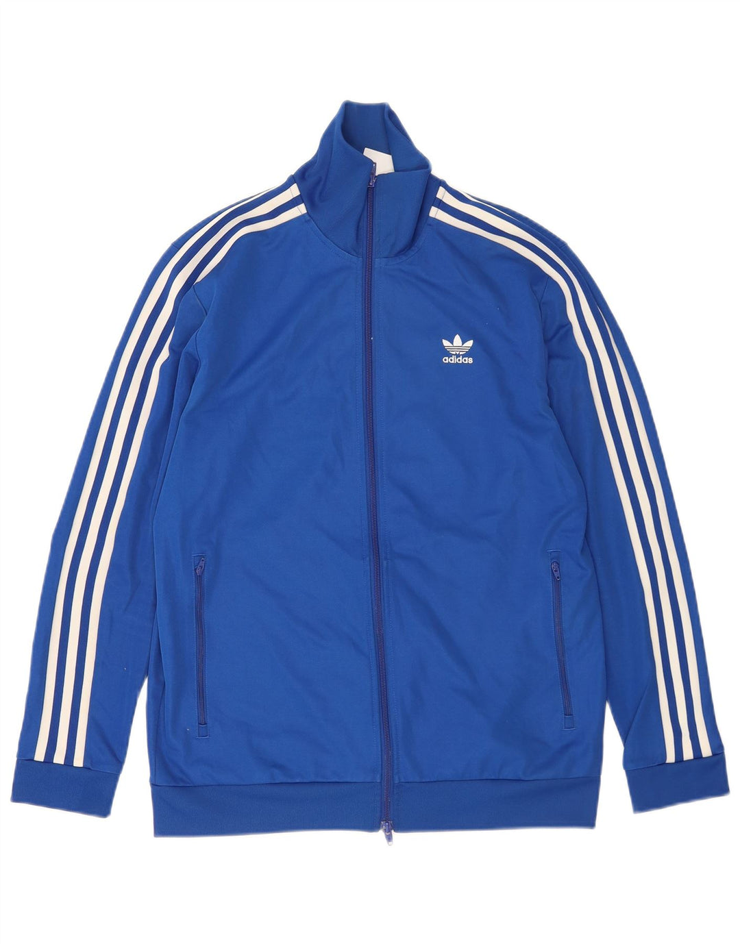 Giacca da ginnastica da uomo Adidas Top in cotone blu medio