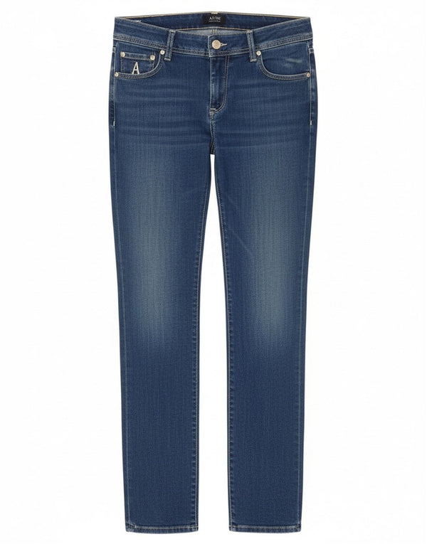 Jeans slim da donna Armani W29 L32 cotone blu