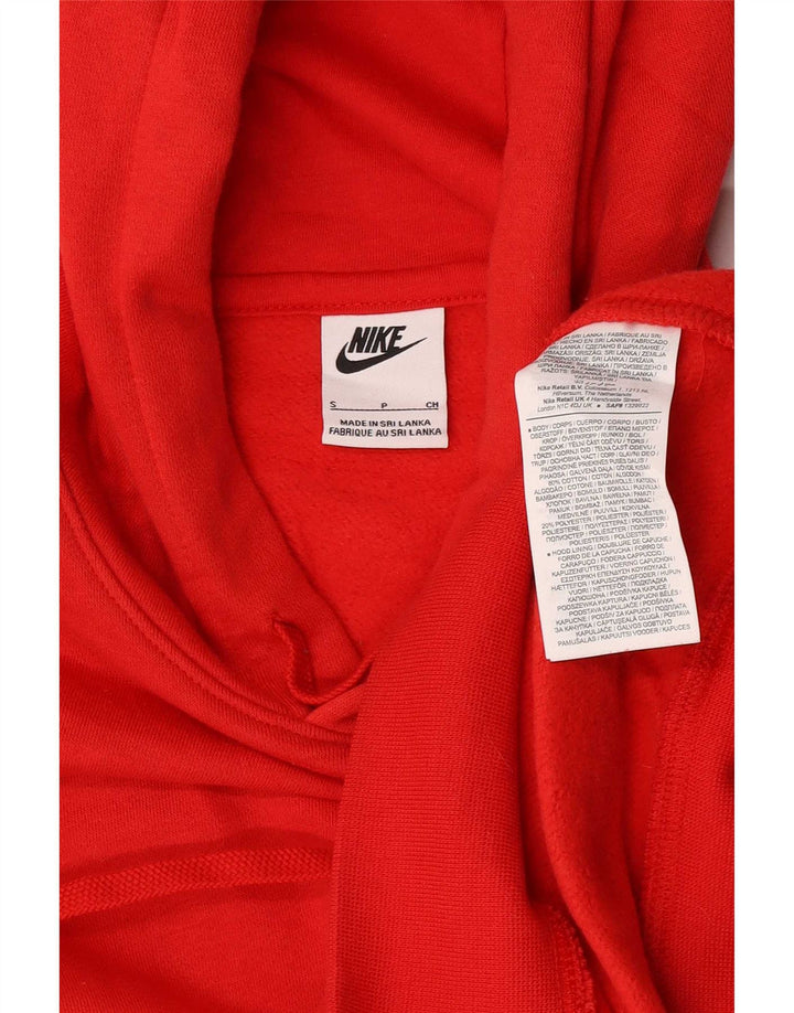 Felpa con cappuccio da uomo Nike Small rossa in cotone