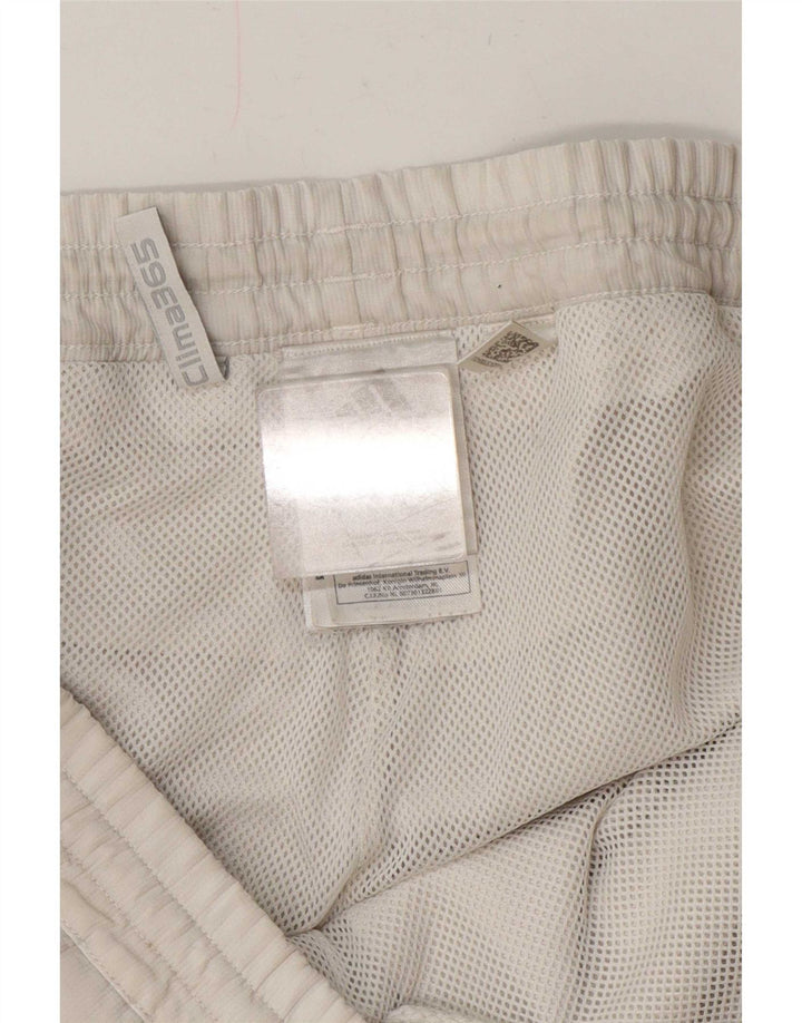 Pantaloncini sportivi Adidas Clima 365 da uomo piccoli in poliestere bianco