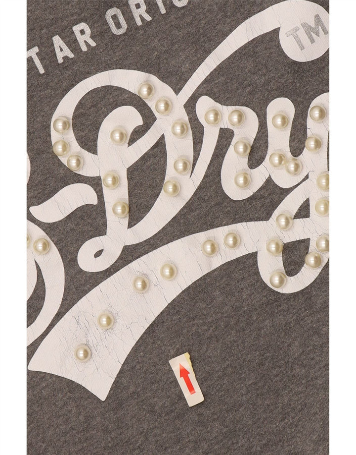 Felpa oversize da donna Superdry Maglione UK 14 Colorblock grigio medio