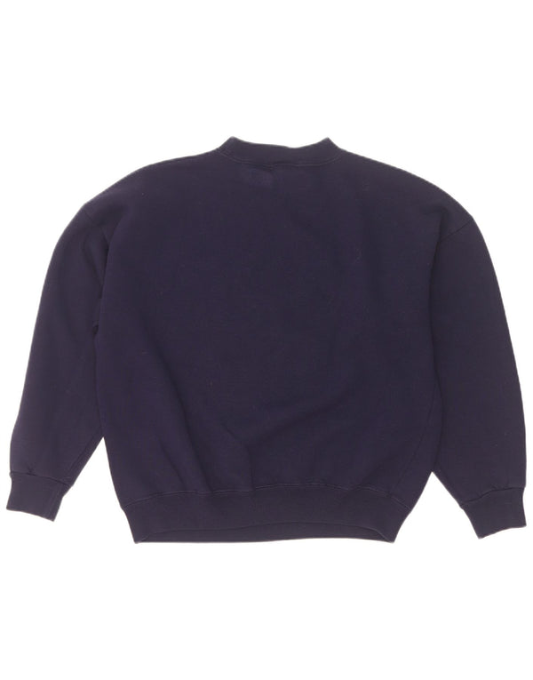 Felpa oversize con grafica da donna Acorn UK 10 Small Blu Navy