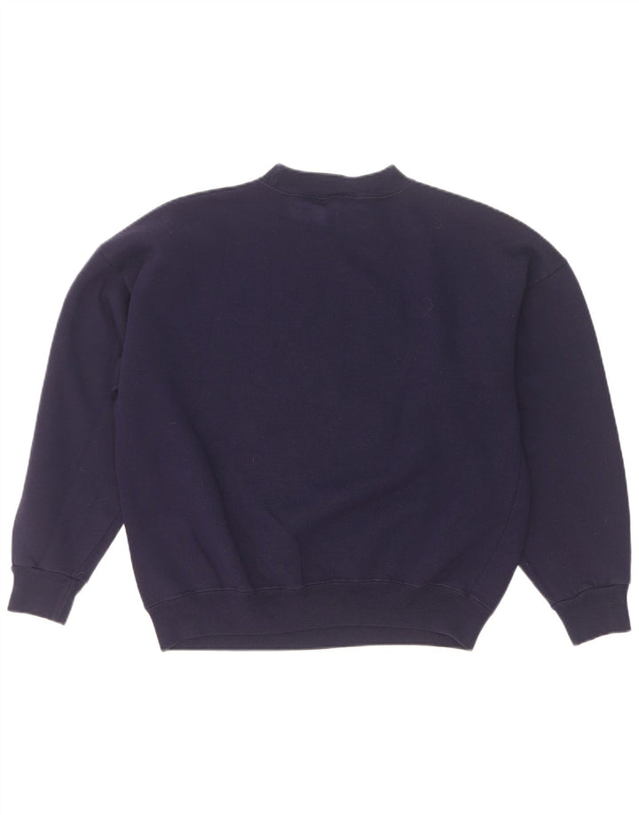 Felpa oversize con grafica da donna Acorn UK 10 Small Blu Navy