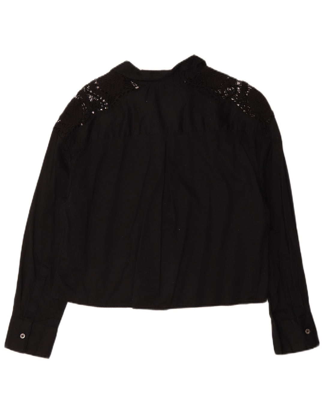 Camicetta da donna Marks & Spencer UK 12 cotone nero medio