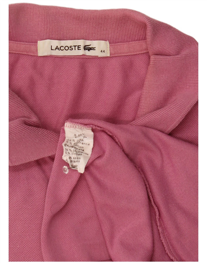 Polo da donna Lacoste taglia 44 grande in cotone rosa