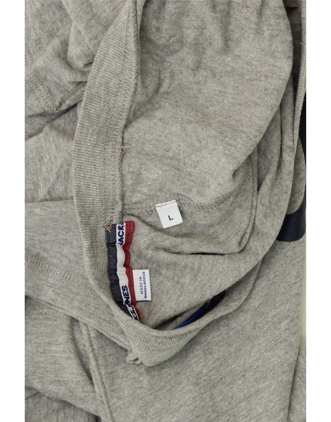 JACK & JONES Mens Graphic T-Shirt Top Large Grey Cotton Vintage Jack & Jones and Second-Hand Jack & Jones from Messina Hembry 