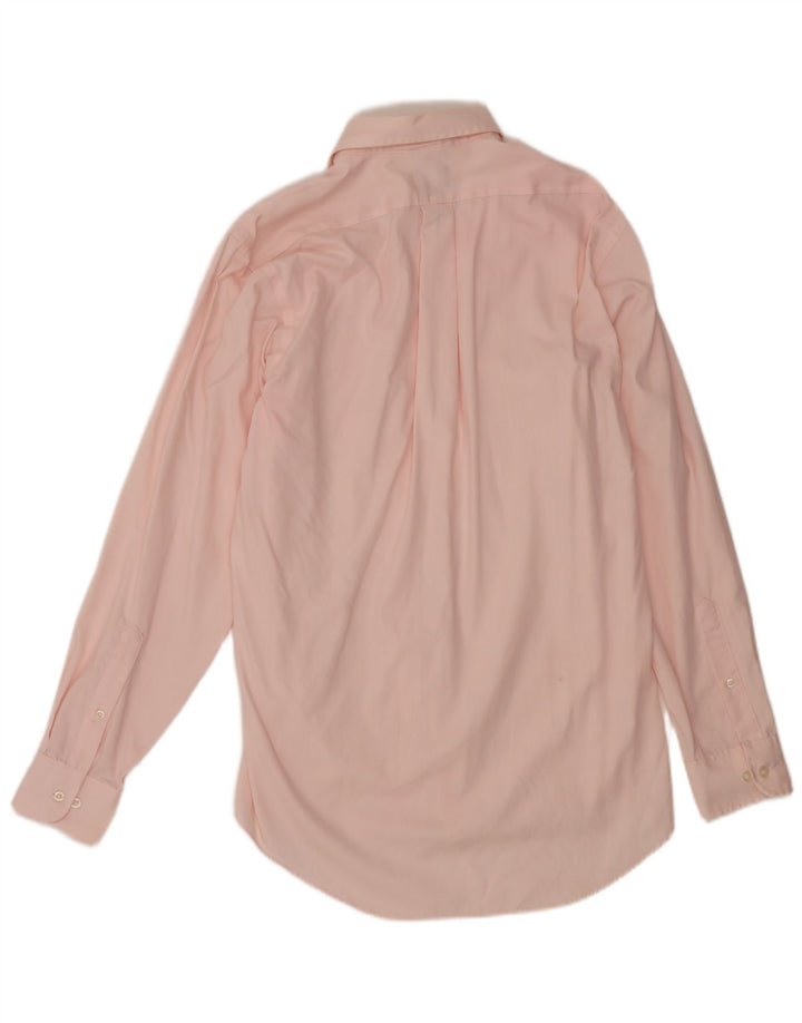 Camicia Chaps da uomo vestibilità classica taglia 15 1/2 cotone rosa medio