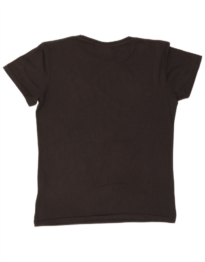 T-shirt grafica da uomo Lee Top grande in cotone nero