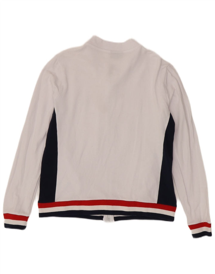 Giacca da ginnastica da donna Fila UK 14 Cotone color block bianco medio