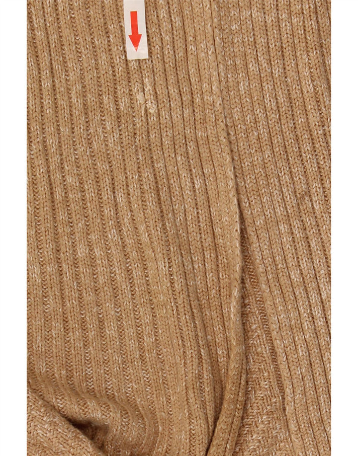 Maglione cardigan oversize da donna Marks & Spencer UK 10 piccolo beige screziato