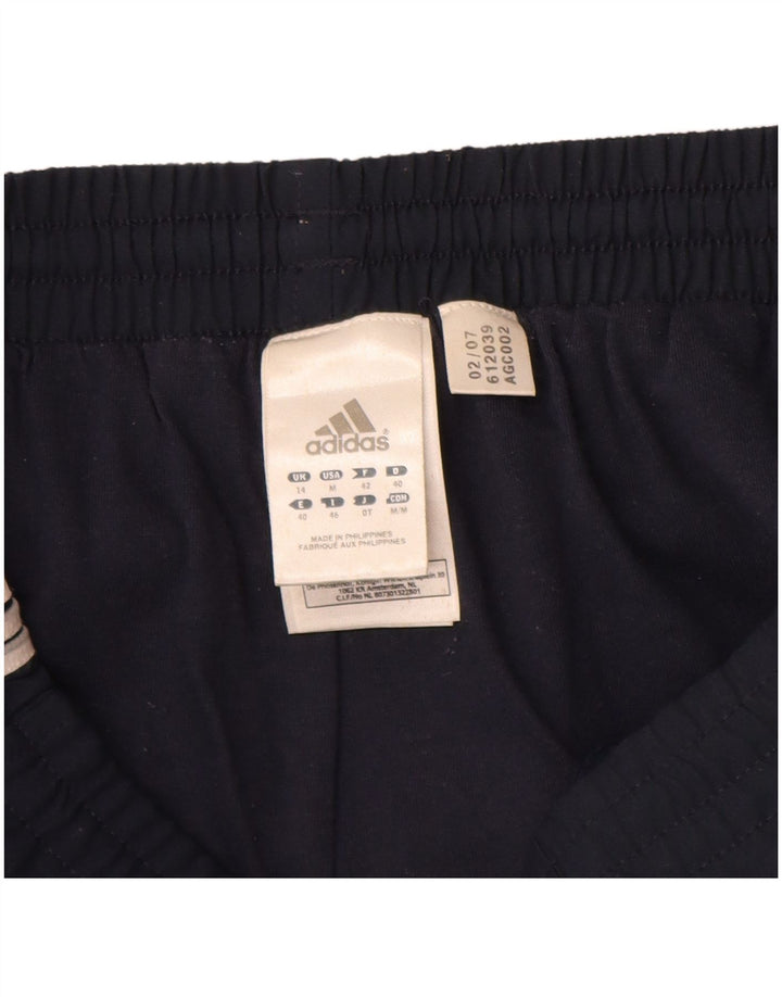Pantaloncini sportivi Adidas da donna UK 14 medio blu navy poliestere