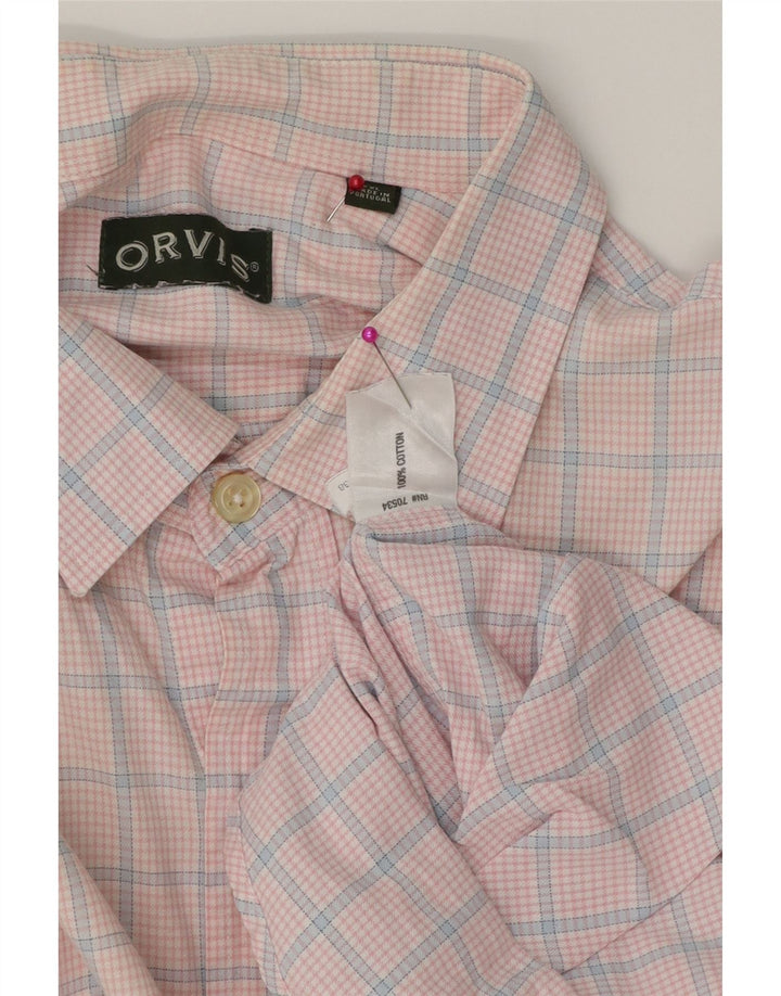 Camicia da uomo Orvis 2XL cotone a quadri rosa