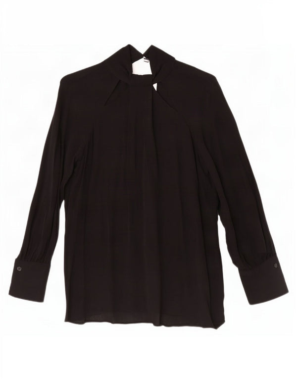 Camicetta oversize a maniche lunghe da donna Reiss UK 4 XS viscosa nera