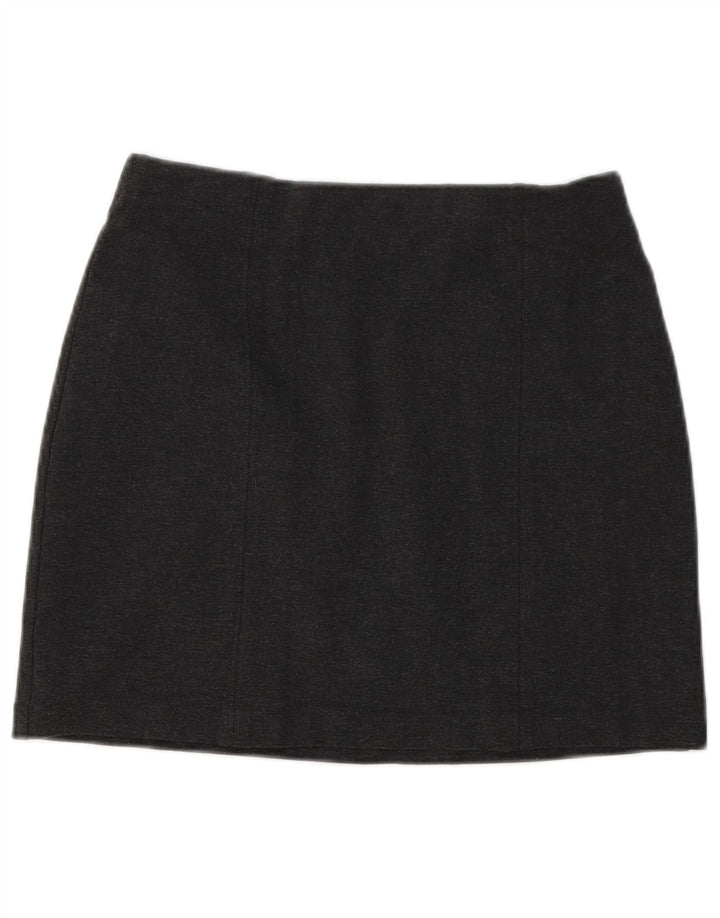 Minigonna da donna Marks & Spencer UK 10 piccola W30 viscosa grigia