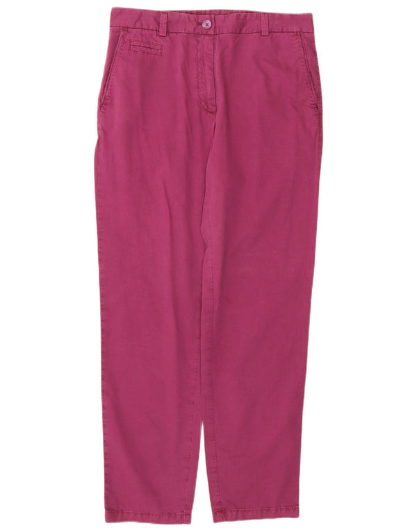 Pantaloni chino dritti da donna Marks & Spencer UK 10 Small W32 L30 Viola