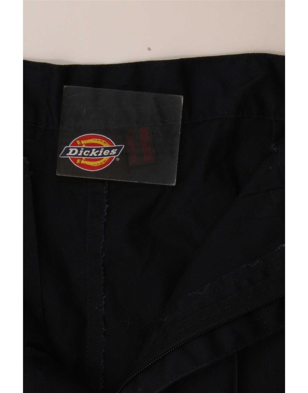Pantaloni da abito dritti da uomo Dickies W40 L28 classico in poliestere blu navy