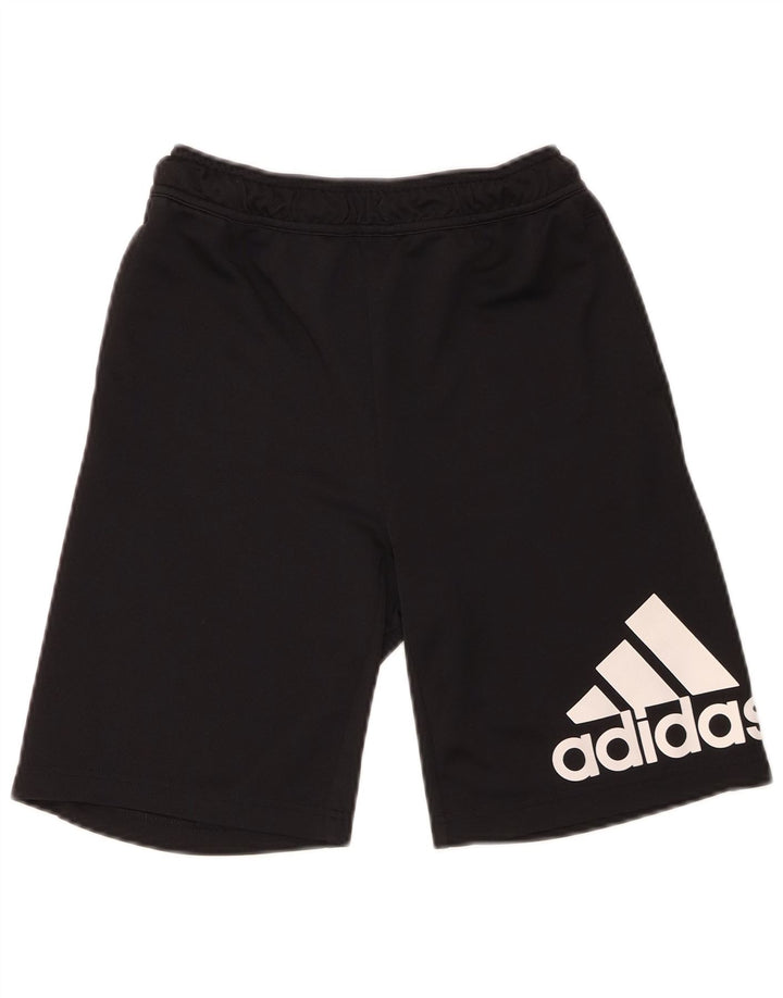 Pantaloncini sportivi Adidas da ragazzo con grafica 13-14 anni in poliestere nero