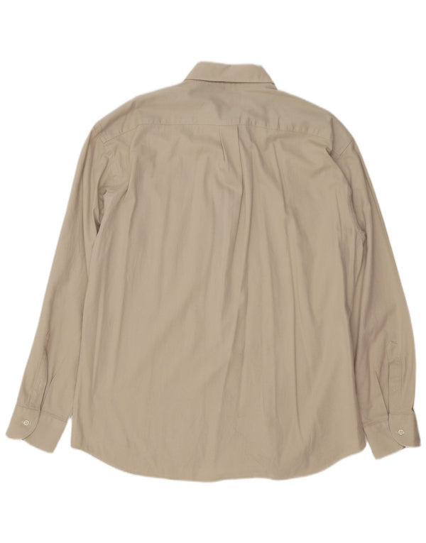 Camicia Uomo Navigare XL Cotone Gessato Beige