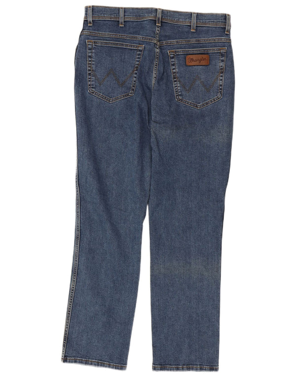 Jeans dritti da uomo Wrangler Texas W36 L32 cotone blu