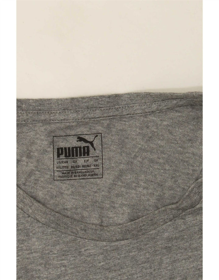 T-shirt grafica da uomo Puma Top 2XL Grigia chiazzata