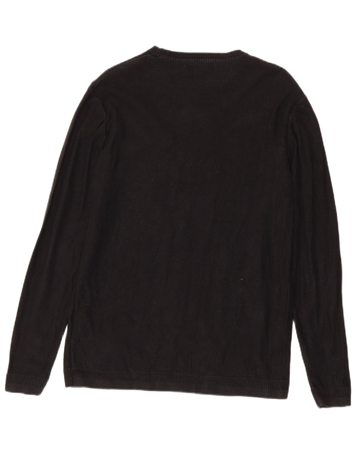 Maglione maglione girocollo da uomo Jack & Jones XL cotone nero