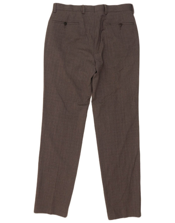 Marks & Spencer Mens Autograph Slim Suit Trousers W32 L33 Grey Wool