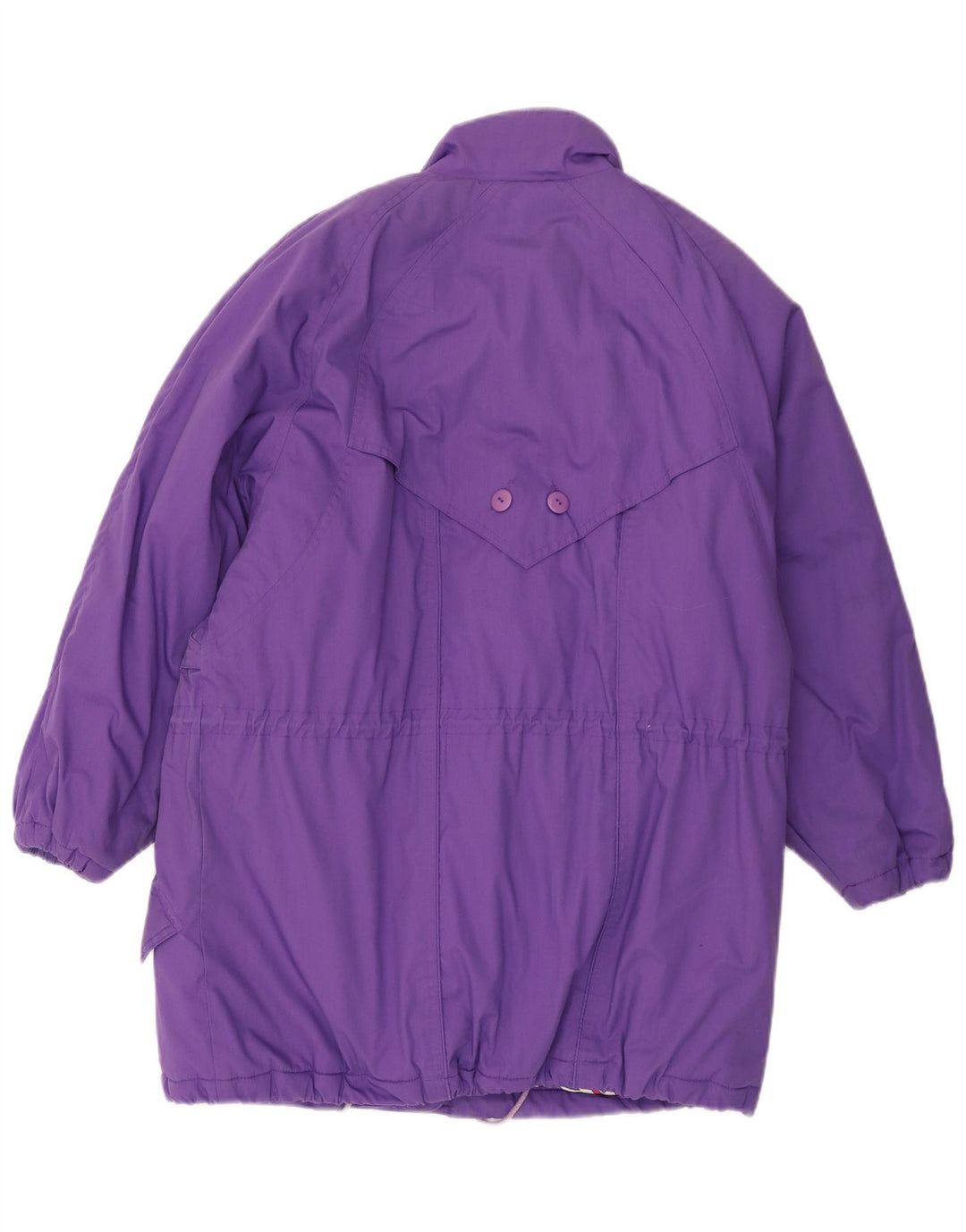 Cappotto imbottito da donna vintage UK 18 XL poliestere viola