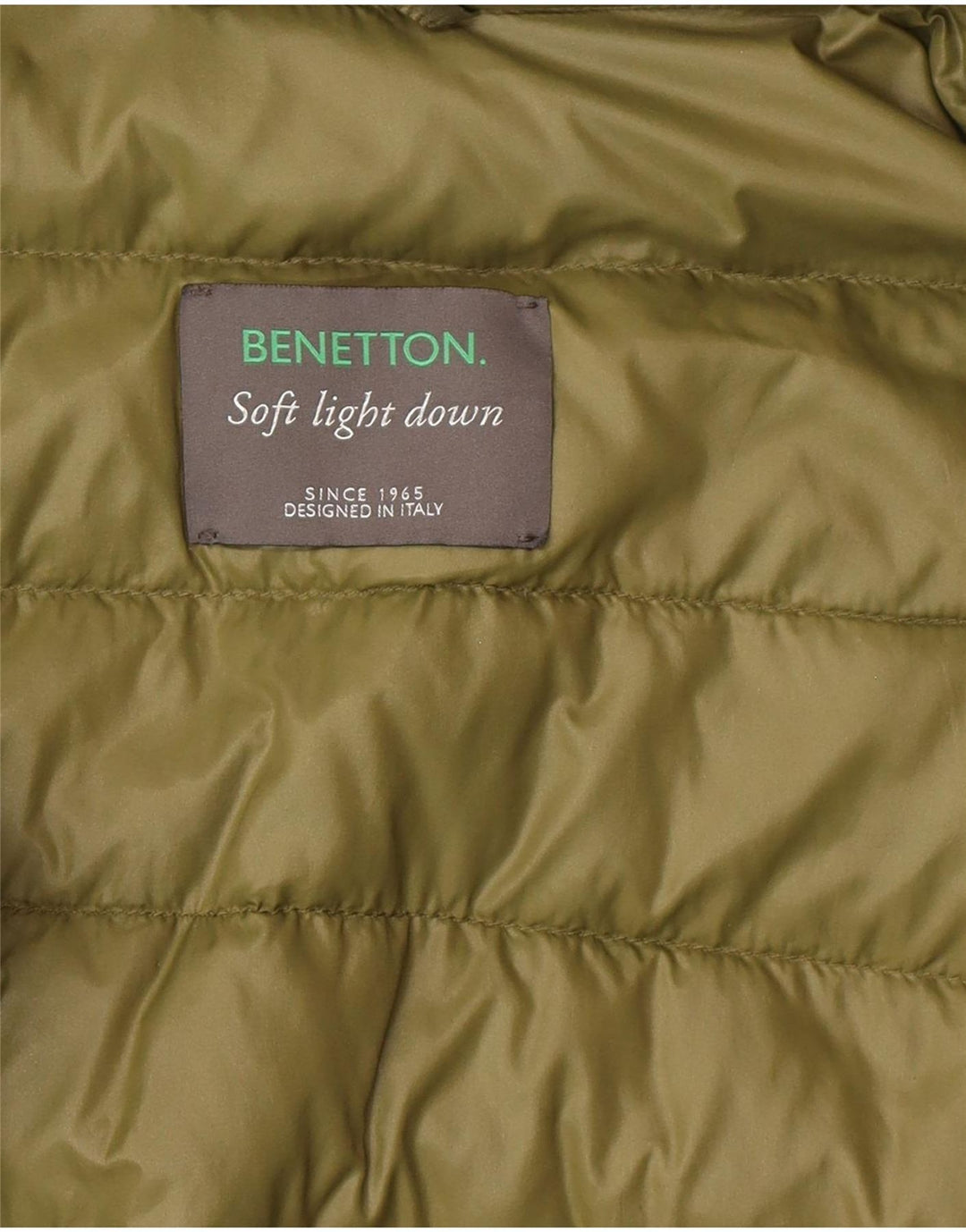 Giacca imbottita da donna Benetton UK 10 piccola verde