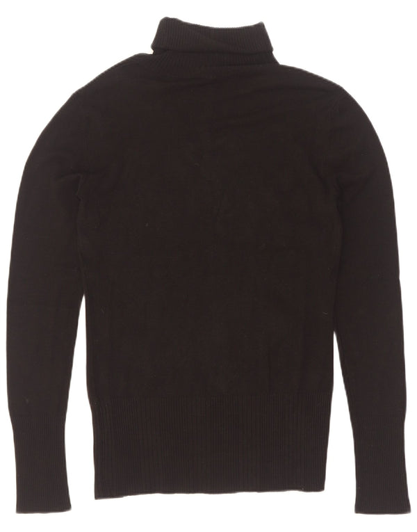 Maglione maglione con collo alto grafico da donna Guess UK 12 medio nero