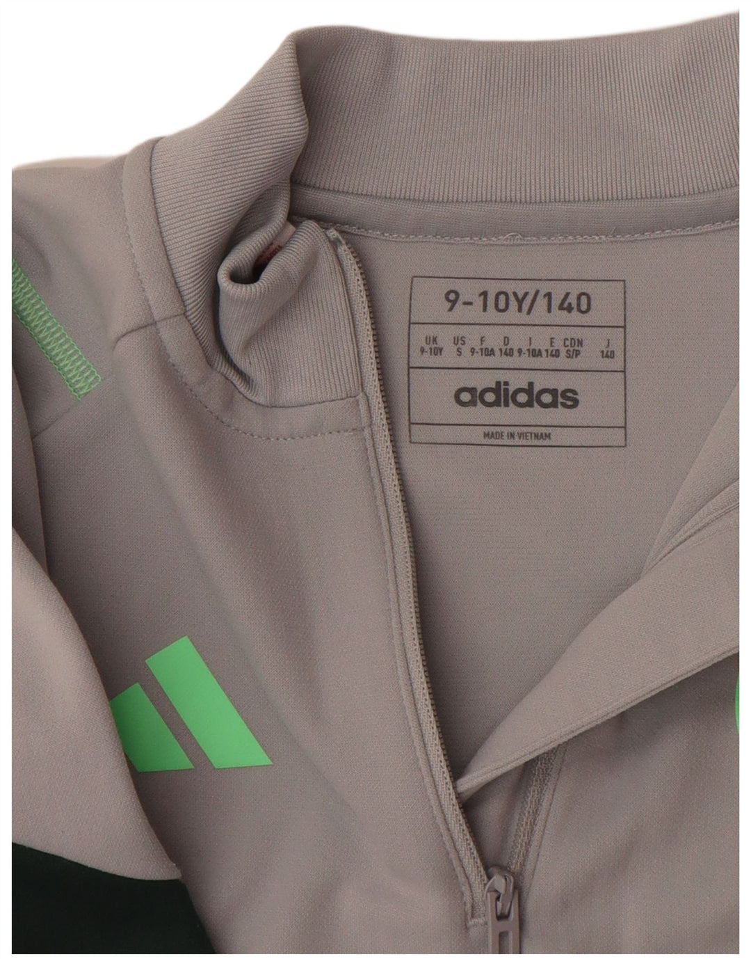 Top della tuta ADIDAS Aeroready Pullover da ragazzo 9-10 anni grigio color block